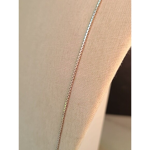 Extra Long 925 Sterling Silver Box Chain Necklace Vintage Italy, READ - Picture 3 of 10